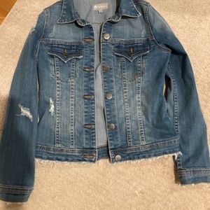 Tractor jean jacket (kids Medium or xx small teen)